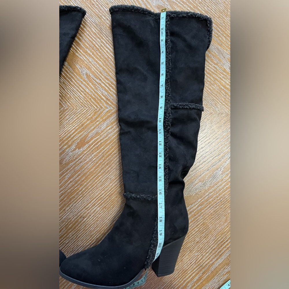 *NWOT Shoe Dazzle|Danielle Tall Black Boots|Size 10 - Picture 8 of 11